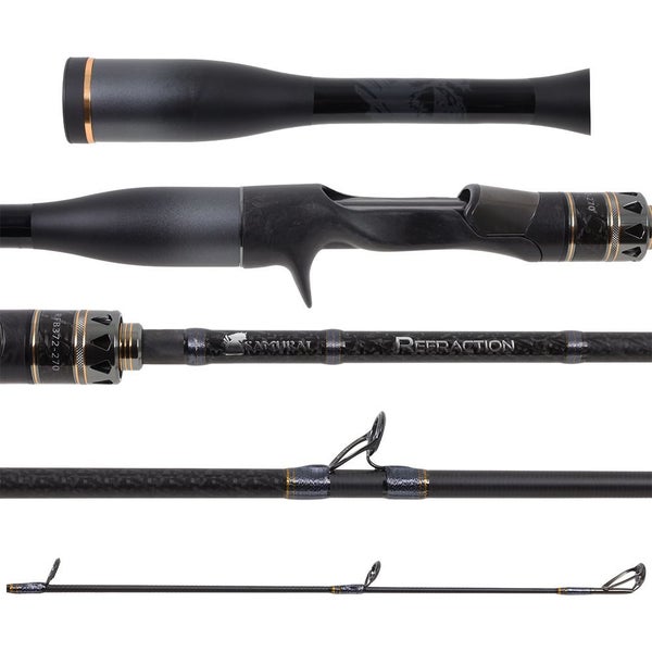 Samurai Refraction 372 Carbon Fishing Rod Bait Cast 7ft 1.5 Piece 12-16lb Pound Carousel 1