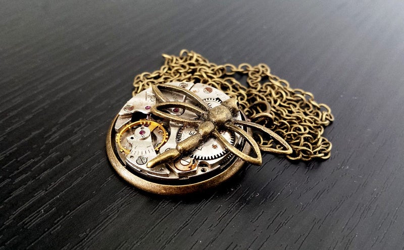 The Brass Dragonfly, A unique steampunk inspired pendant Carousel 4