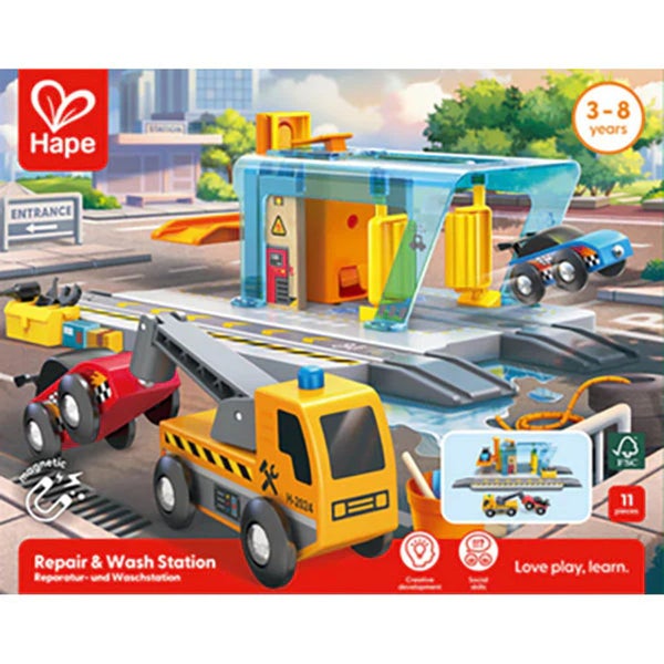 Hape Vehicles Repair & Wash Station Carousel 1