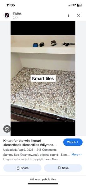 Stone Decking Tiles x 52 tiles clip together or can grout Carousel 10