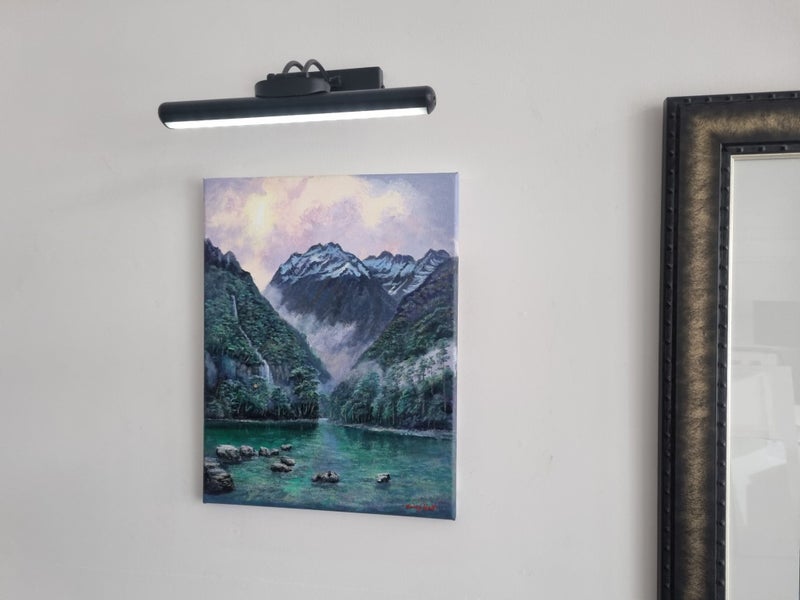 Waterfall in Fiordland - Caley Hall Fine Art Original Oil Painting Carousel 10