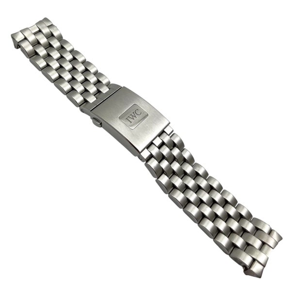 IWC Pilot Fliegeruhr Genuine Stainless Steel Mens Wristwatch Bracelet 21mm Lugs Carousel 2