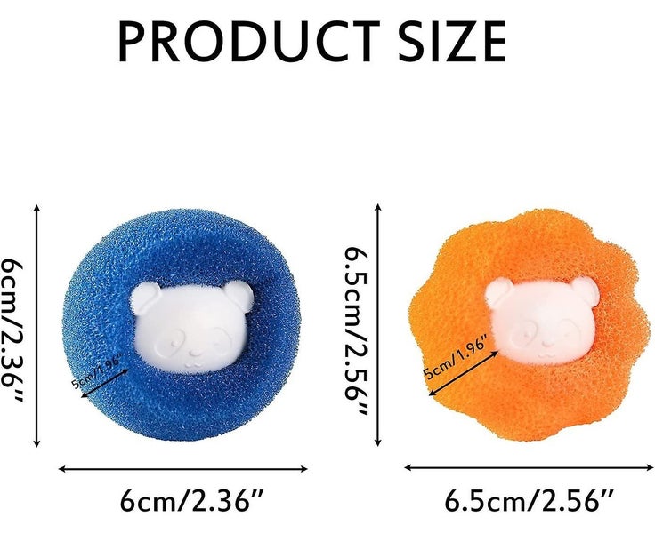 3pcs Clothes Adsorption Hair Removal Cleaning Ball reusable Hair Remover Washing Carousel 2