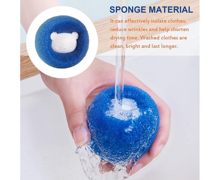 3pcs Clothes Adsorption Hair Removal Cleaning Ball reusable Hair Remover Washing Carousel 5