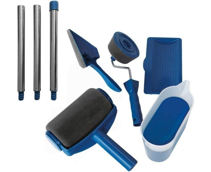 Paint Roller Kit, Painting Handle Tool Set with Telescopic Rod, Wall Printi Carousel 1