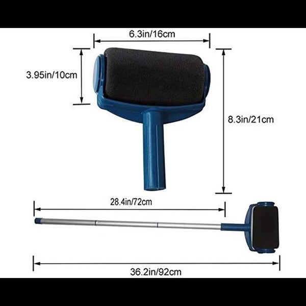 Paint Roller Kit, Painting Handle Tool Set with Telescopic Rod, Wall Printi Carousel 2