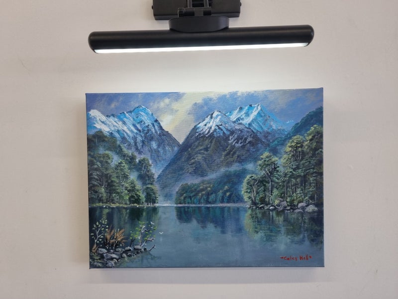 Snow in Fiordland - Caley Hall Fine Art Original Oil Painting Carousel 1