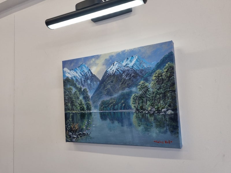 Snow in Fiordland - Caley Hall Fine Art Original Oil Painting Carousel 2