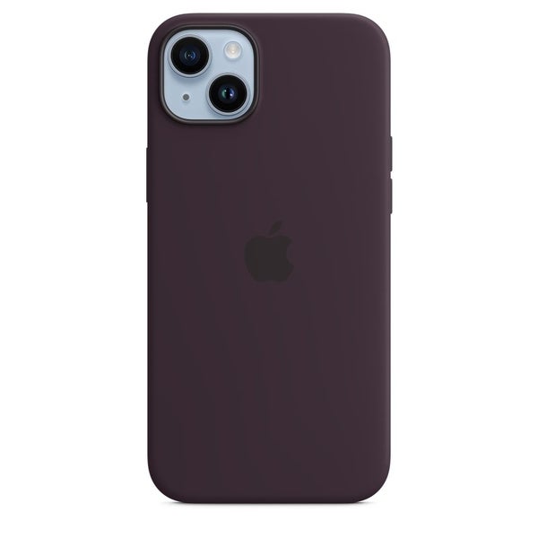 Apple Silicon Case with Magsafe for iPhone 14 Plus - Elderberry Carousel 1