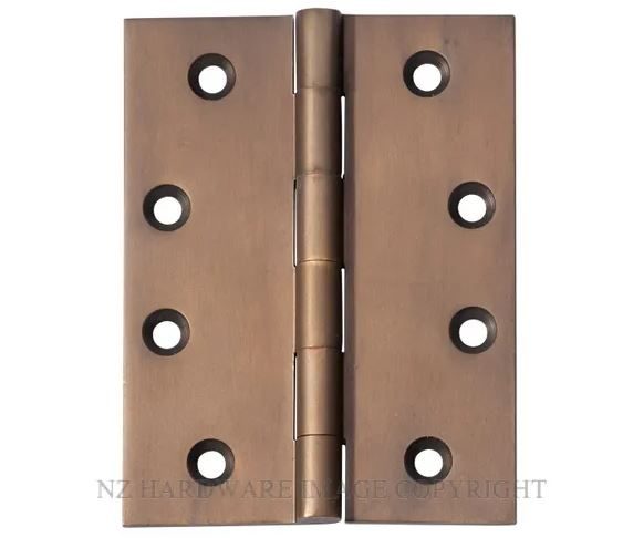 Box of 10 antique-finish, solid brass hinges 100x75mm (brand new) Carousel 5