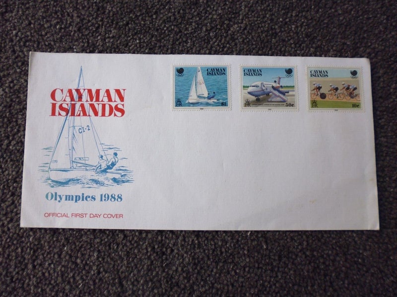 Cayman Islands 1988 Olympics FDC Carousel 1