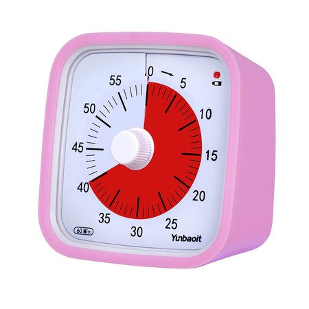 Visual Timer for Kids 60 Minute Timer for Classroom Office Kitchen Pink Carousel 2