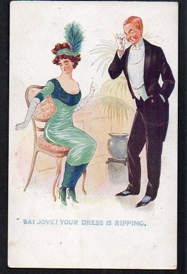 Your Dress is Ripping postcard Carousel 1