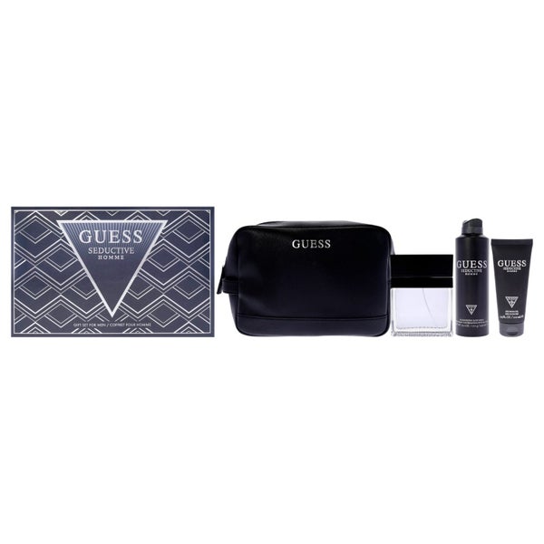 Guess Seductive Homme by Guess for Men - 4 Pc Gift Set 3.4oz EDT Spray, 6oz D... Carousel 1