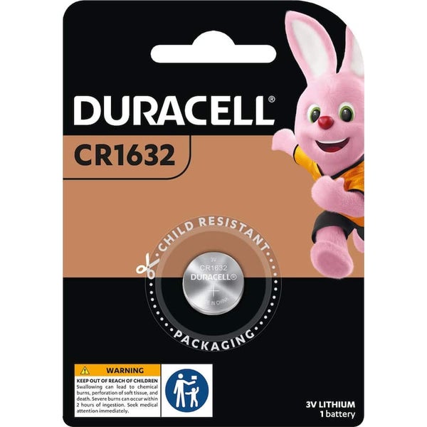 Duracell Battery 3v Lithium Cr1632 Carousel 1