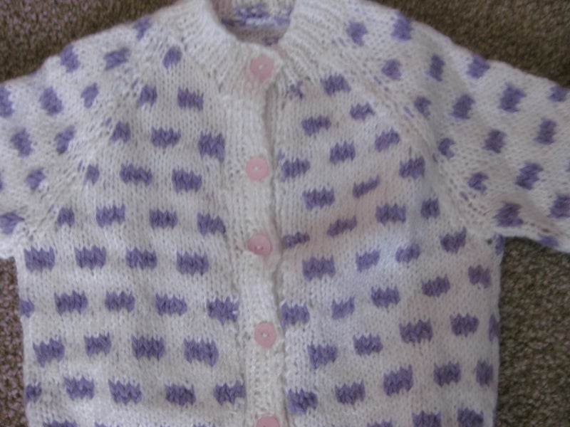 Hand knitted cardigan 6 month size62863242743043111