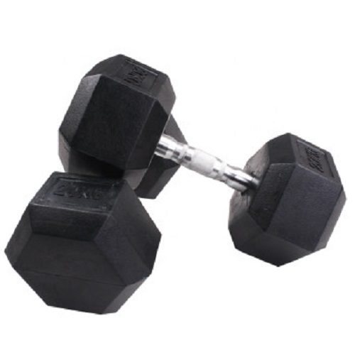Rubber Hex Dumbbells Carousel 1