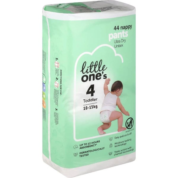 Little One's Bulk Nappy Pants Toddler Boys & Girls 10-15kg Size 4 Carousel 1