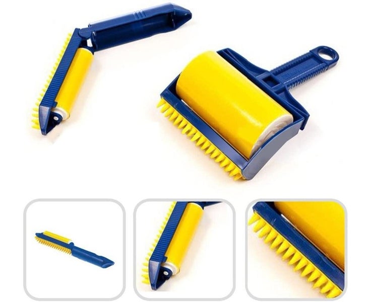 Omnipotent Versatile Sticky Cleaner, Picker Pet Hair Crumbs Lint Reusable W Carousel 2