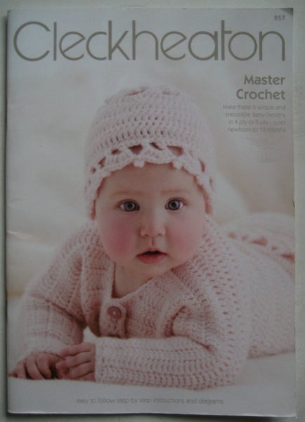 BABY CROCHET PATTERNs CLECKHEATON Tops Jacket Jumper Cardigan Pants Carousel 1