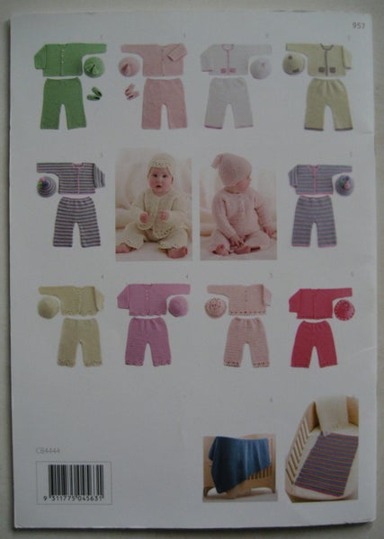 BABY CROCHET PATTERNs CLECKHEATON Tops Jacket Jumper Cardigan Pants Carousel 10