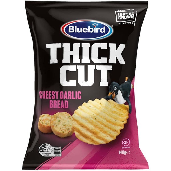 Bluebird Thick Cut Chips Cheesy Garlic Bread Carousel 1