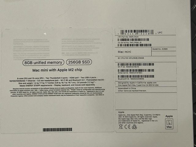 Mac Mini M2 8GB 256SSD Carousel 4