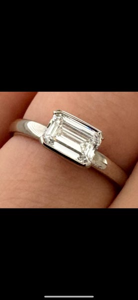 1ct Emerald Cut Solitaire Ring Carousel 4