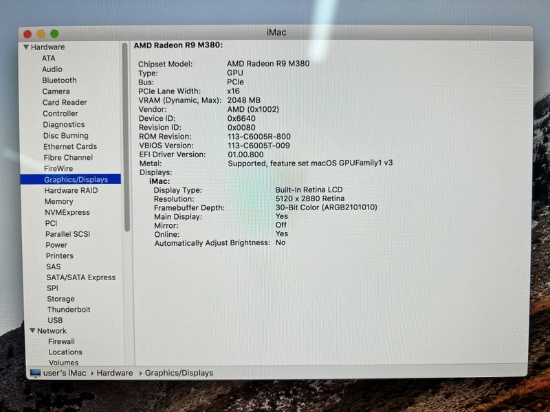 Apple iMac 27” 5K 32GB RAM intel i5 year 2015 in A1 Condition.62863221873794114