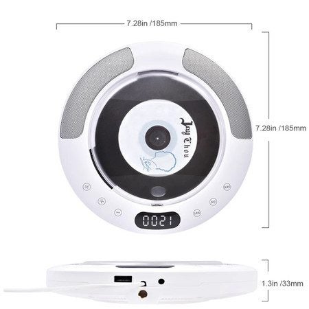 Portable CD Player Wall Mounted CD Player For Home Bluetooth Desktop Music CD Pl Carousel 10