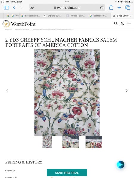 Retro Curtain Material American by Greeff Carousel 6