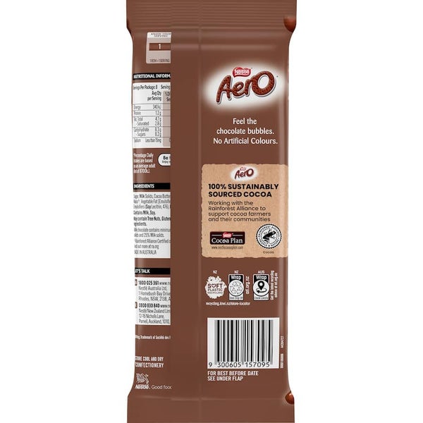 Nestlé Aero Chocolate Milk Block 118g Carousel 2