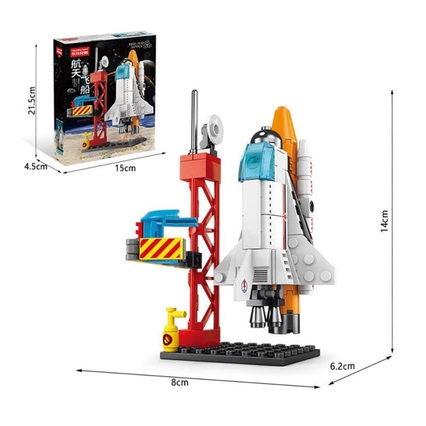 1set DIY Space Rocket Building Blocks Launch Center Base Puzzle Model Set Bri... Carousel 2