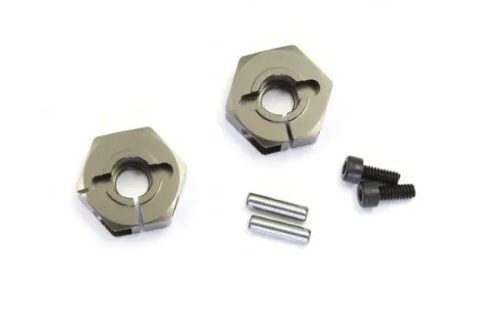 Kyosho Part - Clamp Wheel Hub (2) Gunmetal Carousel 1