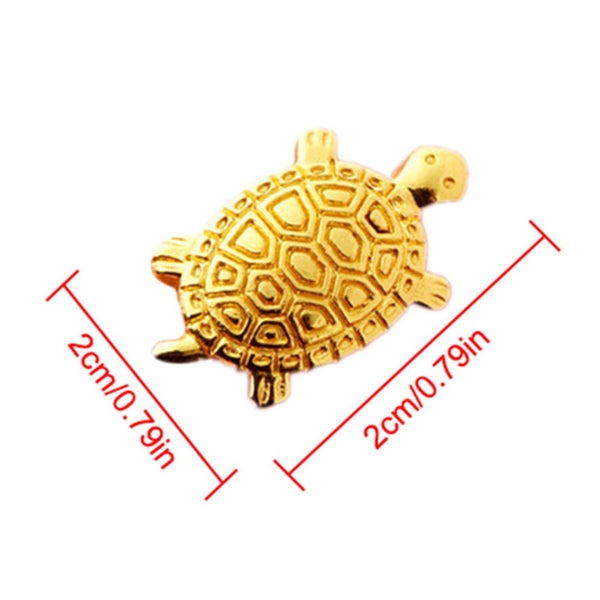 Money Turtle Metal Mini Money Turtle Tiny Praying Statue Carousel 2