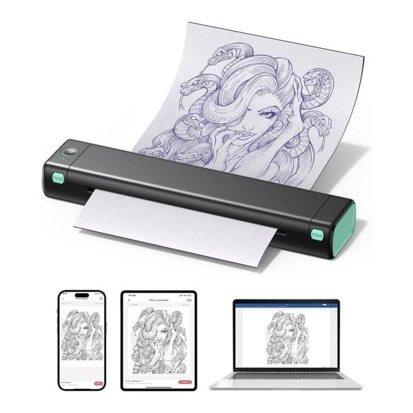 Phomemo M08F Wireless Tattoo Transfer Stencil Printer Carousel 1