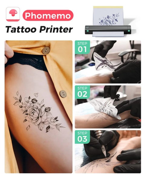 Phomemo M08F Wireless Tattoo Transfer Stencil Printer Carousel 2