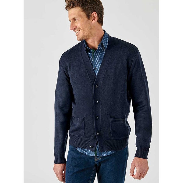 V neck cardigan - XL - marine blue - perfect layering item Carousel 1