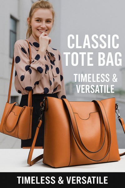 Soft Leather Tote Bag Carousel 10