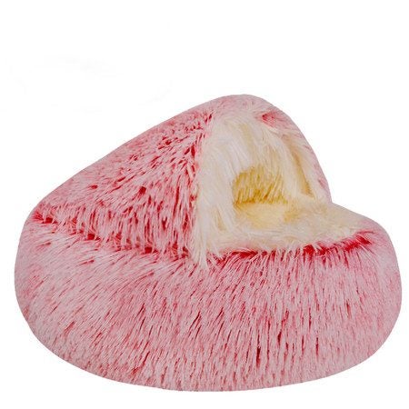 Cat Bed Winter Warm Shell Semi Enclosed Cat Litter Pet Cat Bed Puppy Cat Soft Se Carousel 10