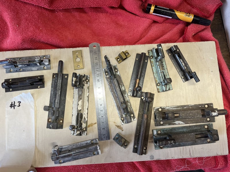 Barrel slide bolt latches - selection/various Carousel 5