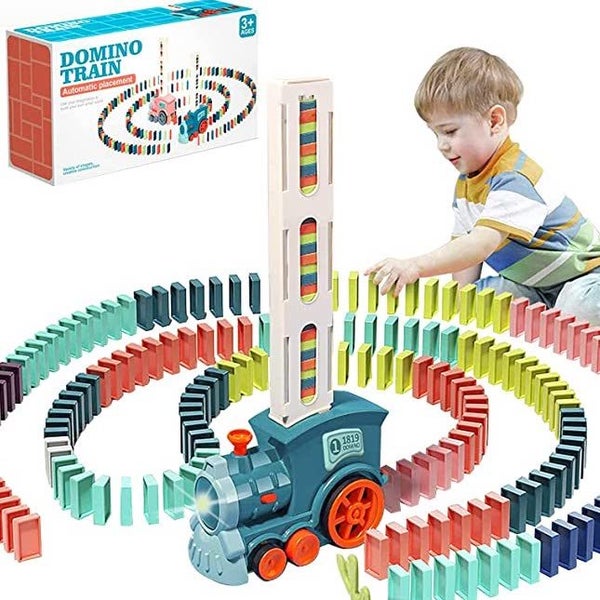 Automatic Domino Blocks Train Toy Carousel 1
