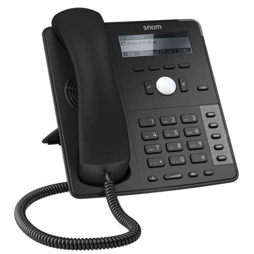 Snom D715 4-Line 5-Button SIP Deskphone GIG PoE - Black [00004039] Carousel 1