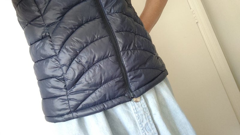 Old Navy blue puffer vest S women's 10 Carousel 2