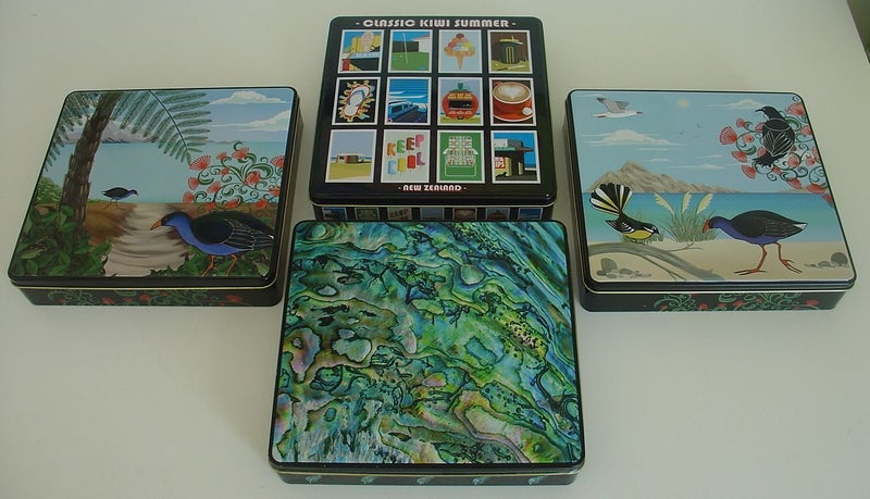 Kiwi Summer on a Tin x 4 Full of NZ Summer Sun Carousel 1