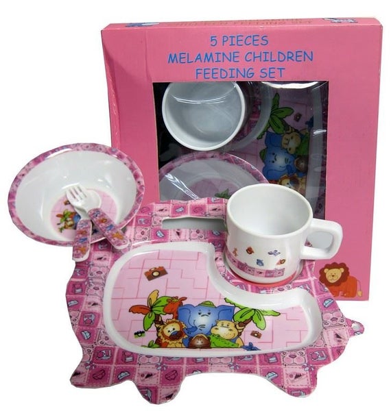 Children's Melamine 5pc Dinner Set Carousel 1