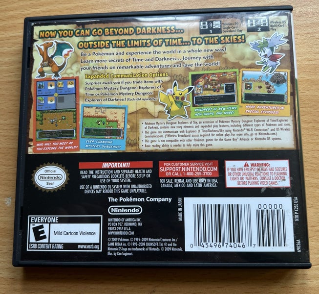 Pokémon Mystery Dungeon Explorers of Sky Carousel 2