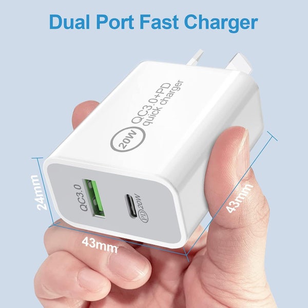 Fast Charger 20w Fast Charger Dual Port for Samsung - NZ Local Stock Carousel 5