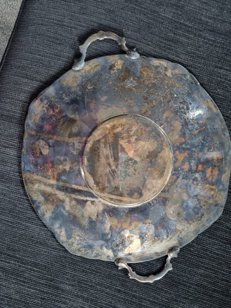 Silver serving platter Carousel 2