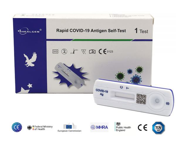 Healgen Rapid Antigen Covid-19 Single Test Carousel 1